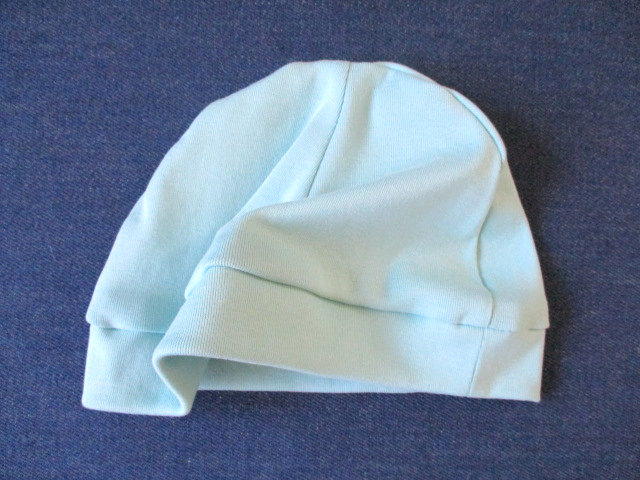 light summer jersey beanie with cuff/ single-layer cotton hat/ soft chemo head cover, pdf sewing pattern and photo tutorial, adult to baby, (8 sizes)