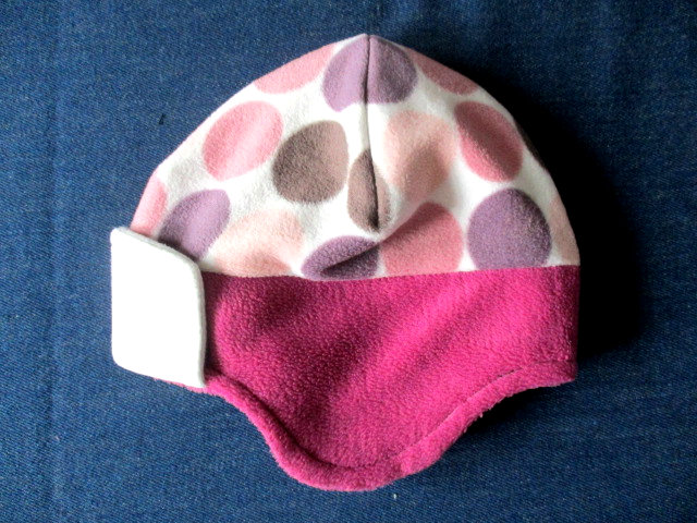 lined winter fleece earflap beanie /soft and warm chemo hat, pdf sewing pattern and photo tutorial, baby to adult (10 sizes)
