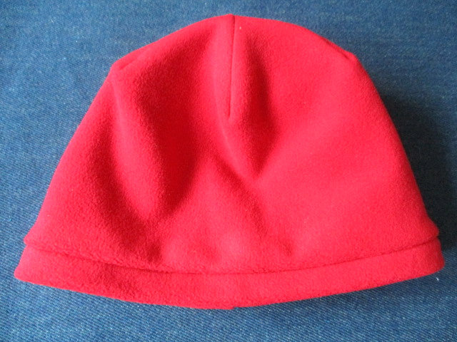 lined winter fleece beanie / cuffed soft cap / double layer chemo hat ...