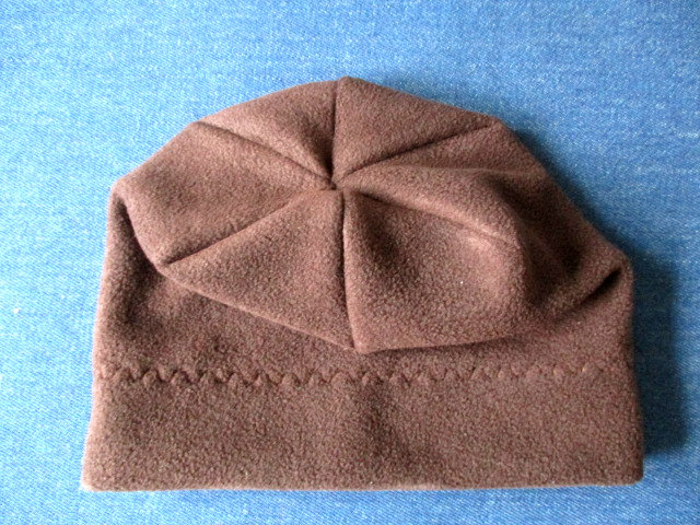 unlined slouchy winter fleece beanie / single layer warm chemo hat, pdf sewing pattern and photo tutorial, adult to toddler, (6 sizes)