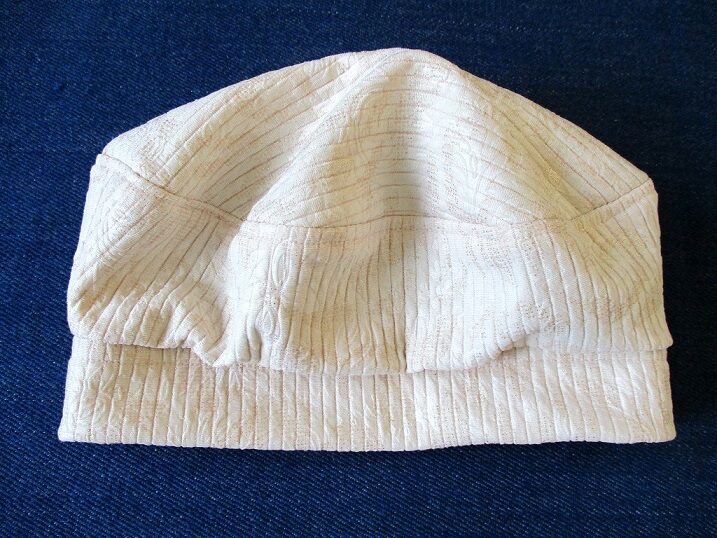 beret-style jersey hat/ lined cuff beanie/ double-layer chemo cap ...