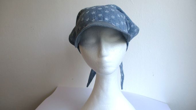 baby girl cotton summer kerchief/ bandana with visor, sewing pattern PDF + photo tutorial, sizes S (6-9M), M (9-12M), L (12-24M) 