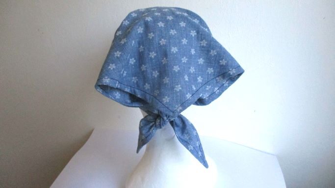 baby girl cotton summer kerchief/ bandana with visor, sewing pattern PDF + photo tutorial, sizes S (6-9M), M (9-12M), L (12-24M) 
