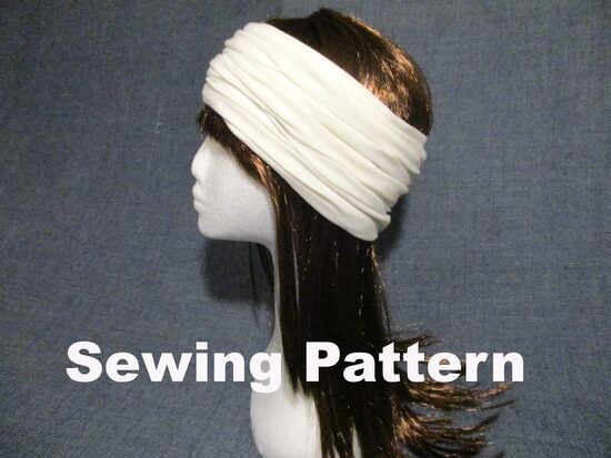 Jersey headband, neck warmer, balaclava or beanie. Sewing pattern PDF, photo tutorial, 12 sizes included, US Letter/ A4, in English. 